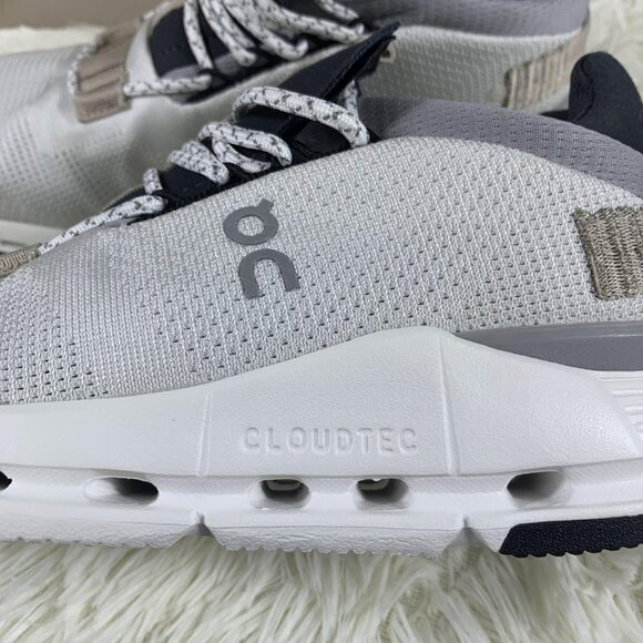 ON Running Cloud Cloudnova Women's White Sand Running Sneaker - Picture 3 of 6